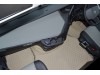 TRUCK ECO LEATHER FLOOR SET-Black/GOLD  suitable VOLVO FH5 ,FH4 - FOLDING passenger seat