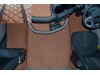 TRUCK ECO LEATHER FLOOR SET-BLACK/RED  [ FOLDING PASSENGER SEAT ]Suitable for  Daf  XG , XG+