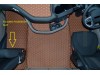 TRUCK ECO LEATHER FLOOR SET-BLACK/RED  [ FOLDING PASSENGER SEAT ]Suitable for  Daf  XG , XG+