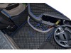 ECO LEATHER FLOOR SET- Black / red stitching/ red trim/ red embroidery  [ FOLDING PASSENGER SEAT ]Suitable for  Daf  XG , XG+