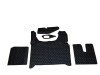 TRUCK ECO LEATHER FLOOR SET-BLACK/RED  compatible with MAN TGX  2021+