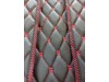 TRUCK ECO LEATHER FLOOR SET-BLACK/RED LOGO compatible with MAN TGX  2021+