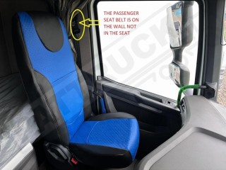 TRUCK ECO LEATHER SEAT COVERS  suitable for DAF  XG ,  XG+   BLACK/RED
