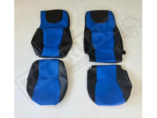 TRUCK ECO LEATHER SEAT COVERS  suitable for DAF  XG ,  XG+   BLACK/RED