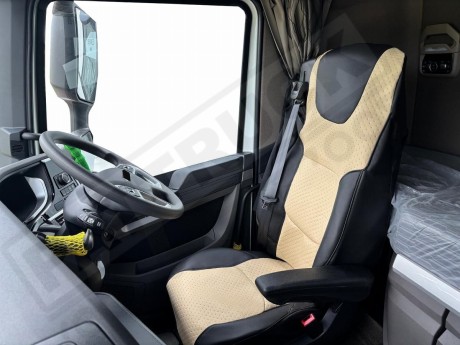 TRUCK ECO LEATHER SEAT COVERS  suitable for DAF  XG ,  XG+   BLACK/BLUE