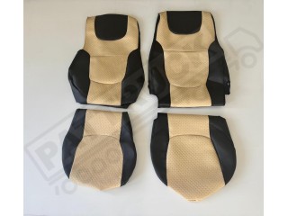 TRUCK ECO LEATHER SEAT COVERS  suitable for DAF  XG ,  XG+   BLACK/BLUE