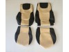 TRUCK ECO LEATHER SEAT COVERS  suitable for DAF  XG ,  XG+   BLACK/BLUE