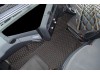 TRUCK ECO LEATHER FLOOR SET-BLACK/RED  FIT RENAULT T RANGE - FLAT FLOOR