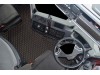 TRUCK ECO LEATHER FLOOR SET-BLACK/RED  FIT RENAULT T RANGE - FLAT FLOOR