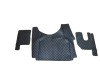  TRUCK ECO LEATHER FLOOR SET-BLACK FIT RENAULT T RANGE WITH ENGINE HUMP