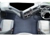 TRUCK ECO LEATHER FLOOR SET-BLACK/RED   FIT RENAULT T RANGE WITH ENGINE HUMP