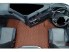 TRUCK ECO LEATHER FLOOR SET-BLACK/BLUE   FIT RENAULT T RANGE WITH ENGINE HUMP
