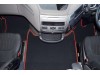 DAF XF 106 -VELOUR FLOOR MATS SET-BLACK WITH RED TRIM