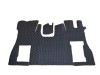 ECO LEATHER FLOOR MAT -BLACK/RED  FIT SCANIA S New Generation  [ 2017+ ] FIXED /FOLDING  PASSENGER SEAT