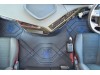 TRUCK ECO LEATHER FLOOR SET-BLACK WITH RED VIKING suitable VOLVO FH5 ,FH4 - FOLDING PASSENGER SEATS