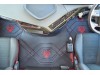 TRUCK ECO LEATHER FLOOR SET-BLACK WITH RED VIKING suitable VOLVO FH5 ,FH4 - TWIN AIR SEATS
