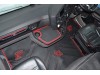 ECO LEATHER FLOOR MAT -BLACK/RED [ V8] FIT SCANIA S New Generation  [ 2017+ ] FLIP PASSENGER SEAT