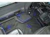 ECO LEATHER FLOOR MAT -BLACK/RED [ V8] FIT SCANIA S New Generation  [ 2017+ ] FLIP PASSENGER SEAT