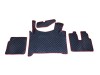 TRUCK ECO LEATHER FLOOR SET-BLACK/RED LOGO compatible with MAN TGX  2021+