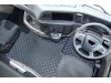 TRUCK ECO LEATHER FLOOR SET- Black with RED stitching and RED trim  compatible with MAN TGX  2021+