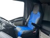 TRUCK ECO LEATHER SEAT COVERS suitable for MAN  TGX from 2021 onwards  PAIR OF BLACK with Beige