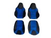 TRUCK ECO LEATHER SEAT COVERS suitable for MAN  TGX from 2021 onwards  PAIR OF BLACK with Beige