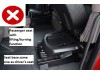 ECO LEATHER FLOOR MAT -BLACK/RED  FIT SCANIA S New Generation  [ 2017+ ] FIXED /FOLDING  PASSENGER SEAT