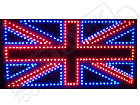 BRITISH FLAG UNION TRUCK LED LOGO LIGHT BOARD  - FREE DIMMER