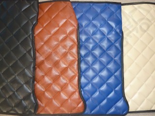 TRUCK ECO LEATHER FLOOR SET-BLUE -  Suitable for  MAN TGX TILL 67 PLATE