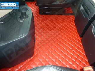 MERCEDES MP4 BIG-GIGA SPACE CAB  TRUCK ECO LEATHER FLOOR SET-RED-WITH LIFTING PASSENGER  SEAT