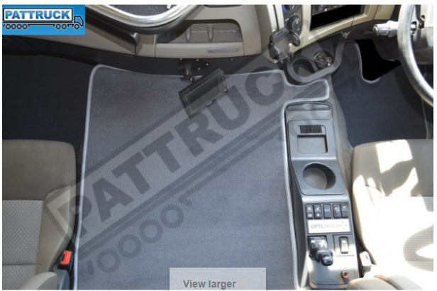 Velour floor mats for lorry