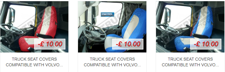 Special offer – Truck seat covers compatible with Volvo
